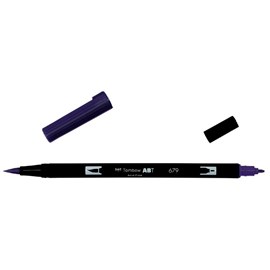 Маркер-кисть brush pen 679 темно-сливовый